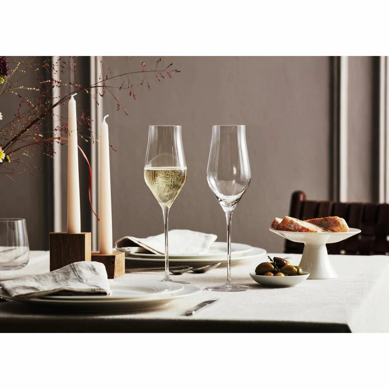 Leonardo Champagnerglas Brunelli, Schaumweinglas, Kristallglas, klar, 340 ml, 066408