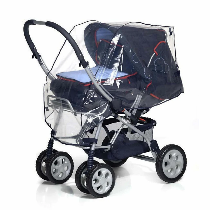 reer PEVA Universal-Regenschutz, Regenverdeck, Regenhaube, Kinderwagen, Buggy, 72049