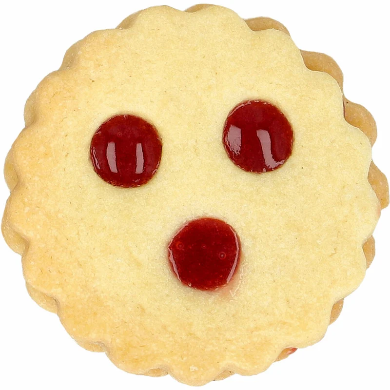 Birkmann Ausstechform Linzer mit 3 Löchern, Ausstecher, Plätzchenform, Keks, Plätzchen, Edelstahl, 5 cm, 199996