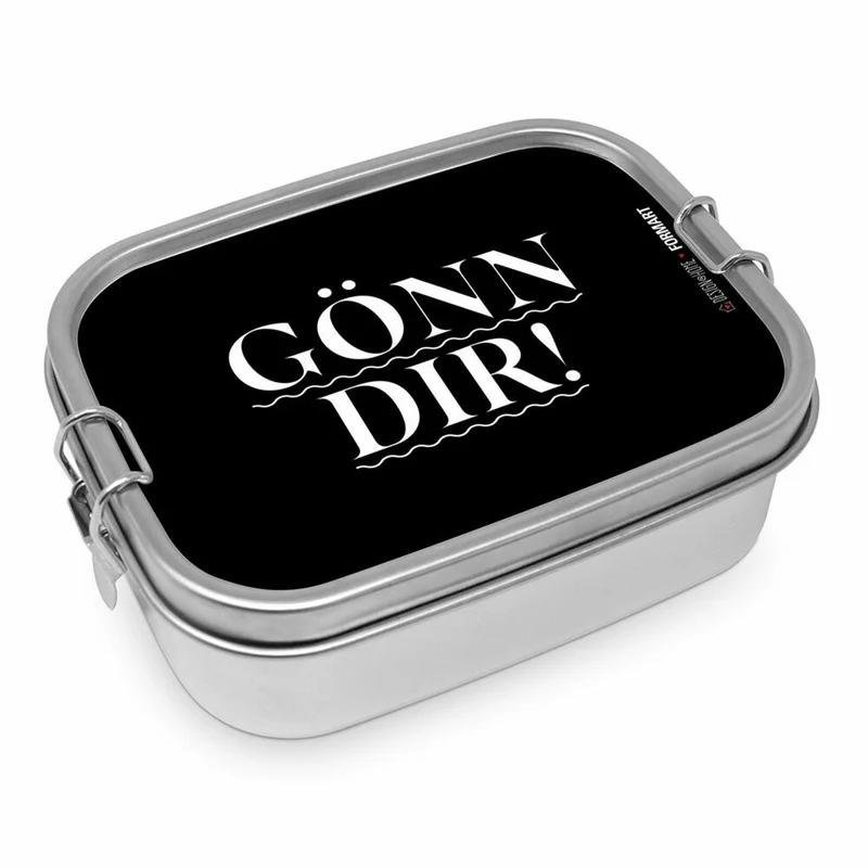 PPD Gönn dir Steel Lunch Box, Brotdose, Lunchbox, Vesperdose, Edelstahl, 900 ml, 491331