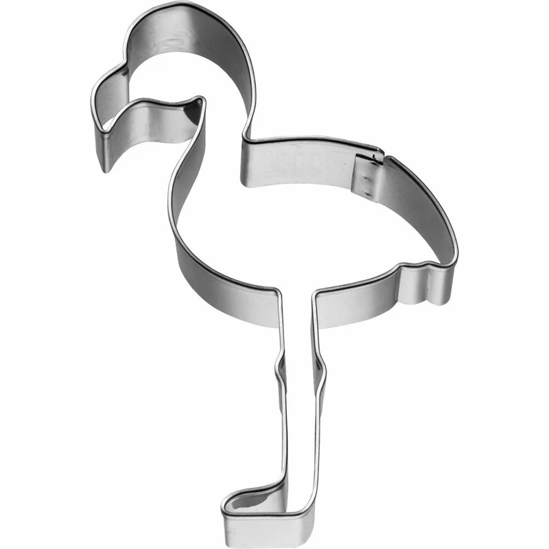 Birkmann Ausstechform Flamingo, Ausstecher, Plätzchenform, Keks, Plätzchen, Edelstahl, 9 cm, 198593