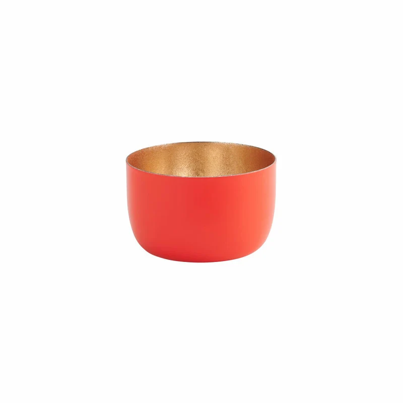 Gift Company Windlicht Madras S, Teelichthalter, Kerzenhalter, Eisen, Neon Rot, 5 cm, 1092503083