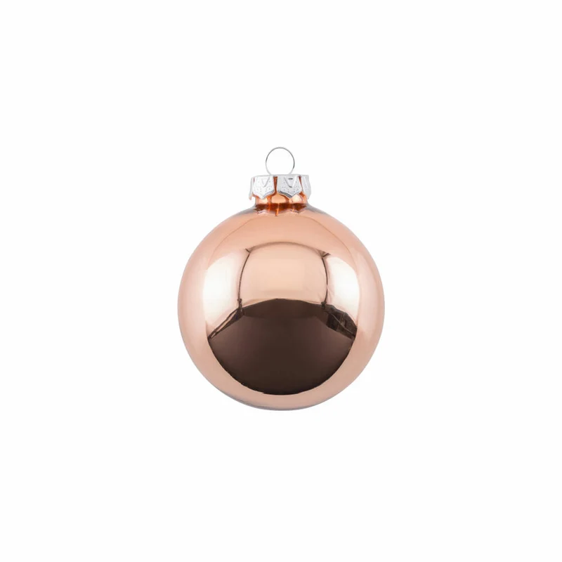Gift Company Christbaumkugel Opal, Weihnachtskugel, Baumschmuck, Glas, Kupfer, Ø 6 cm, 11692