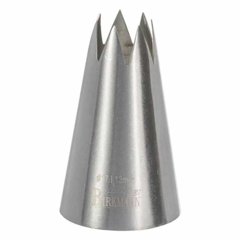 Birkmann Sterntülle #17, Spritztülle, Garniertülle, Backzubehör, Edelstahl, Ø 1.3 cm, 411241