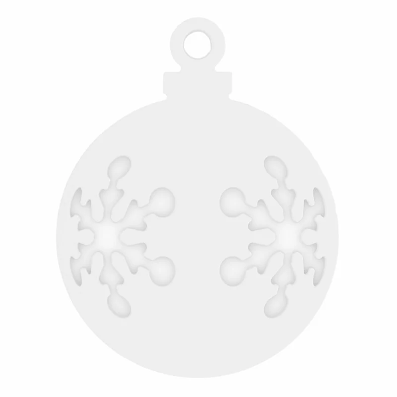Koziol Virgin White X-Mas Snow Weihnachtsdeko, 2er-Set, Weihnachtsdekoration, Weihnachtsfigur, Solid Weiß, 5118525