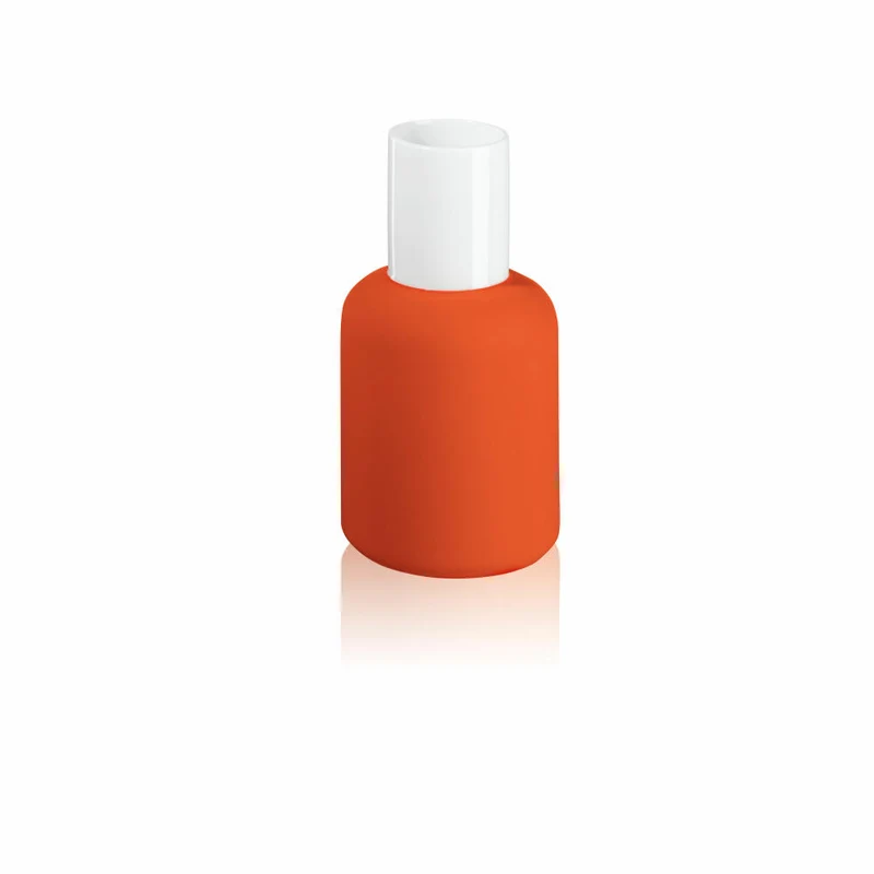 ASA Selection beauty Nailpolish Vase Orange, Blumenvase, Tischvase, Dekovase, Porzellan, H 12 cm, 46211019
