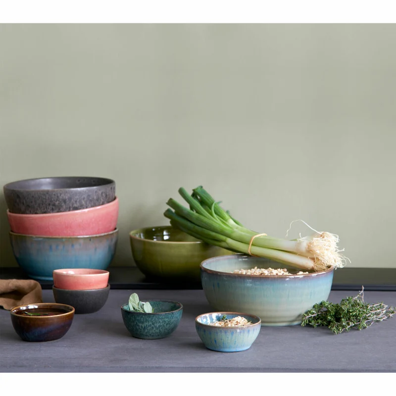 ASA Selection Poke Bowls Mini Bowl Tamari, Schale, Schälchen, Dipschale, Snackschale, Steinzeug, Blau, Ø 8 cm, 24280260