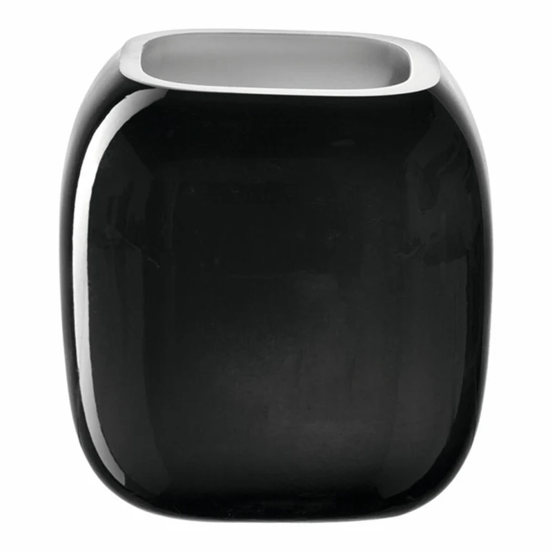 Leonardo Vase Milano, Dekovase, Blumenvase, Kalk-Natron Glas, grau, 9.3 cm, 041649