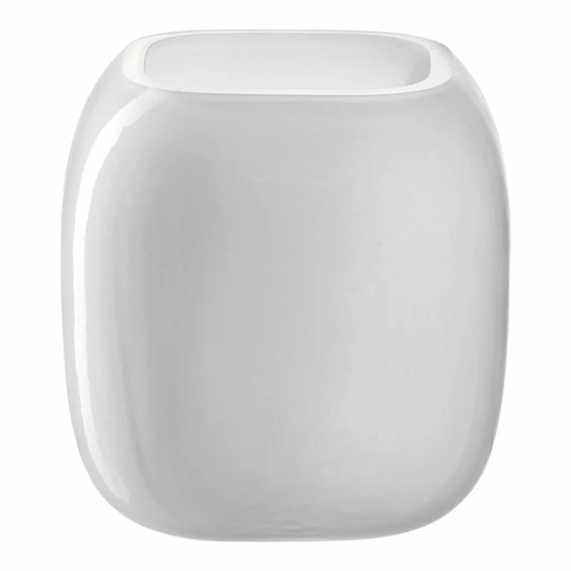 Leonardo Vase Milano, Dekovase, Blumenvase, Kalk-Natron Glas, weiß, 9.3 cm, 041650