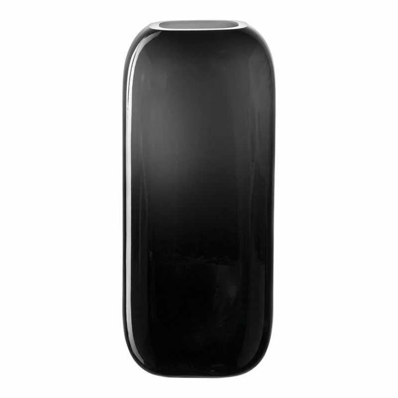 Leonardo Vase Milano, Dekovase, Blumenvase, Kalk-Natron Glas, grau, 21 cm, 041652