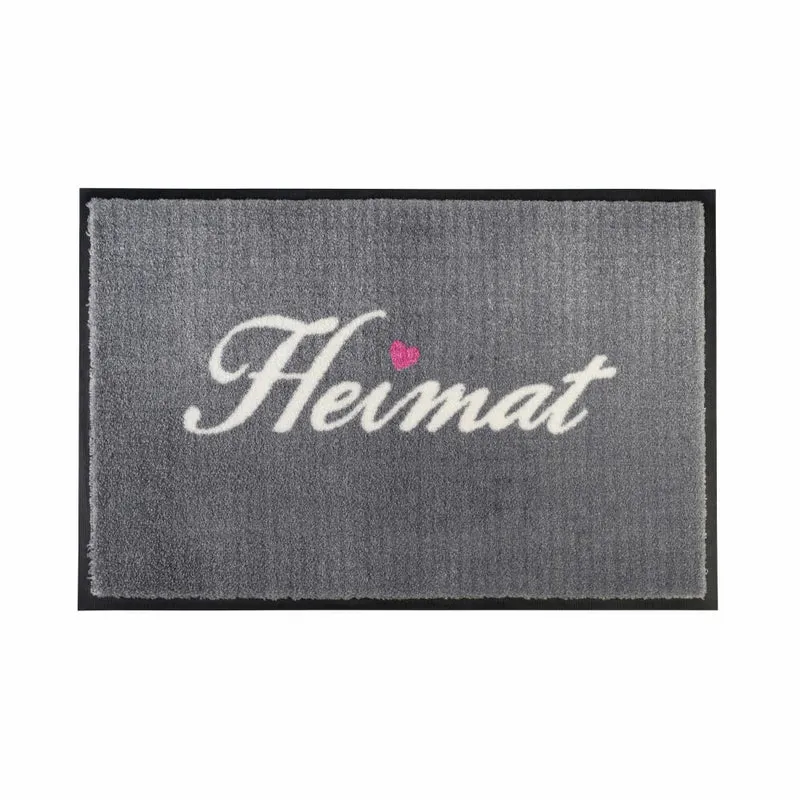 Gift Company Washables Heimat, Waschbare Fußmatte, Fuß Matte, Polyamid / Gummirücken, 75 x 50 cm, 50176