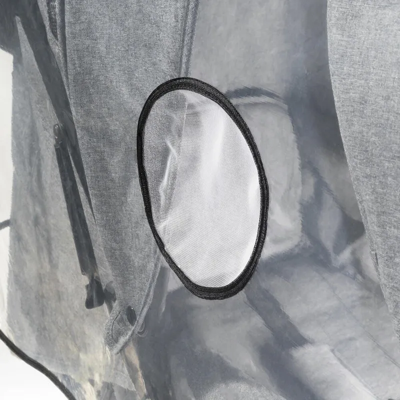 reer RainCover Duo Regenschutz für Geschwisterwagen, Regenverdeck, Regenhaube, Kinderwagen, 73887