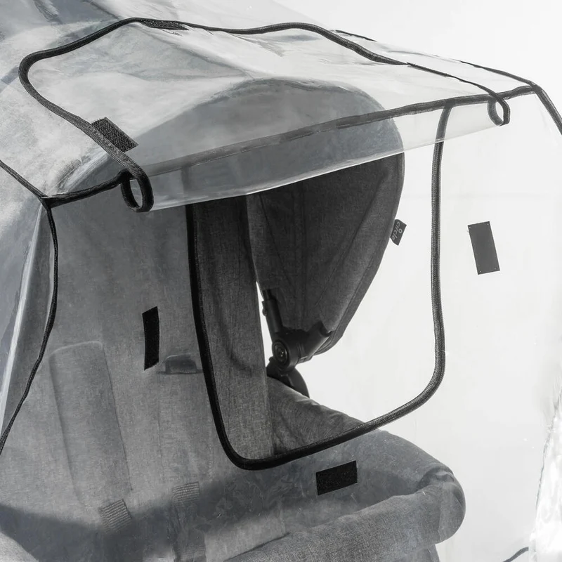reer RainCover Duo Regenschutz für Geschwisterwagen, Regenverdeck, Regenhaube, Kinderwagen, 73887