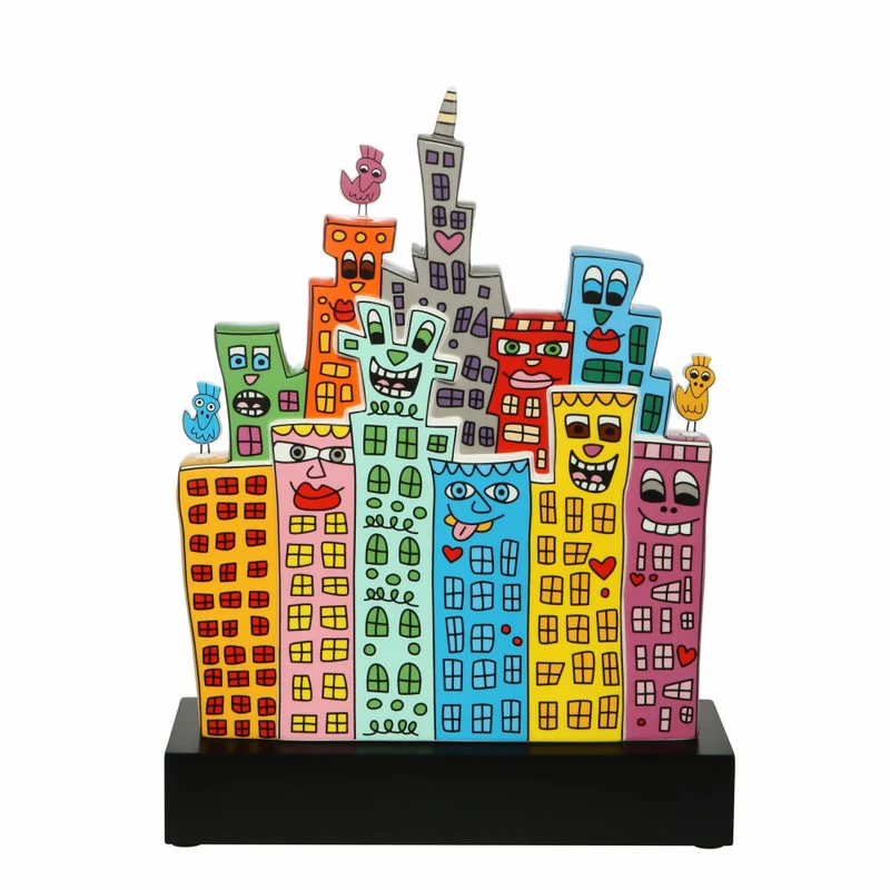 Goebel Figur James Rizzi - Summer in the City, Pop Art, Porzellan, Bunt, 35.5 cm, 26102821