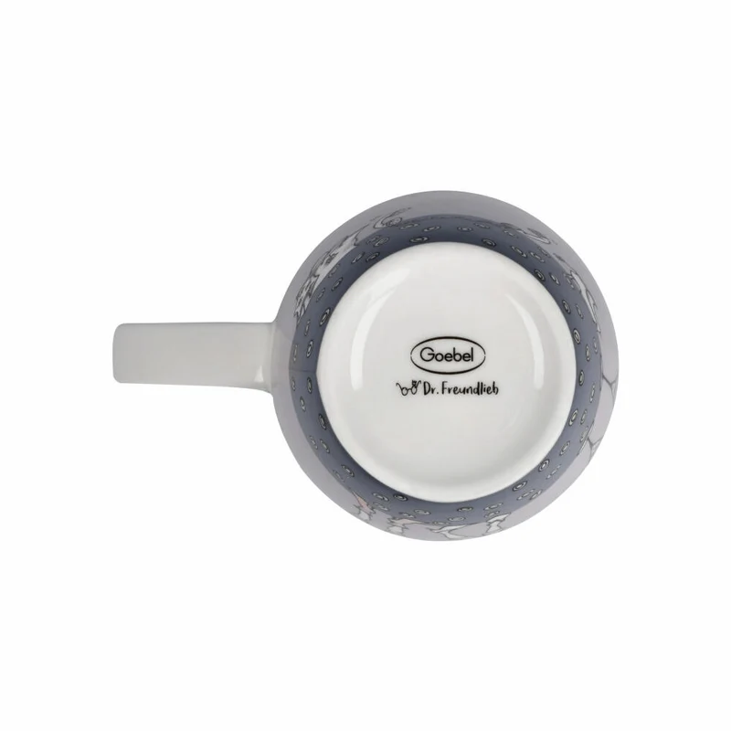 Goebel Teetasse mit Deckel und Sieb Barbara Freundlieb - Ziemlich beste Freundinnen, Becher, Fine Bone China, Bunt, 450 ml, 27001241