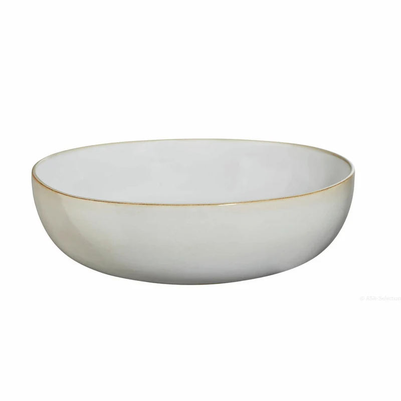 ASA Selection saisons Salatschale Sand, Salat Schale, Servierschale, Schüssel, Steinzeug, Beige, Ø 29.5 cm, 27273107