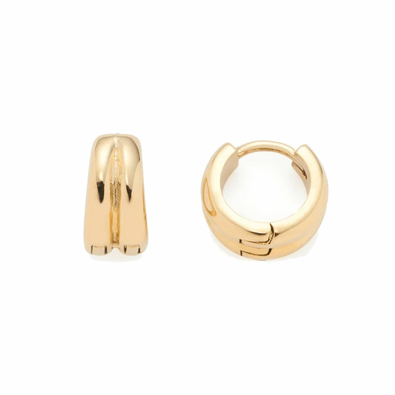 Leonardo Jewels Kreole Dani Ciao 2er-Set, Ohrstecker, Ohrschmuck, Edelstahl, Golden, 022338