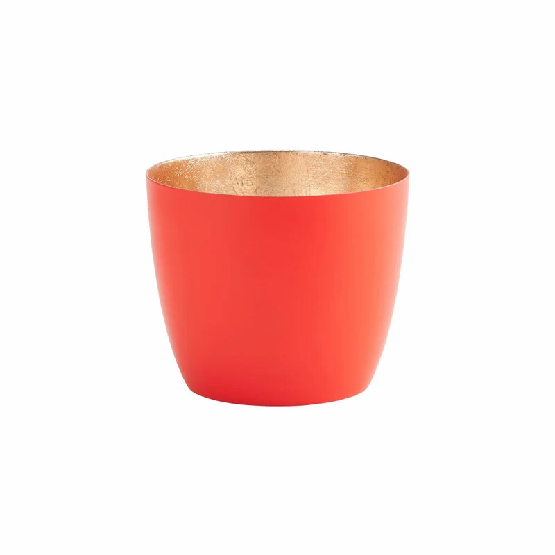 Gift Company Windlicht Madras M, Teelichthalter, Kerzenhalter, Eisen, Neon Rot, 8.5 cm, 1092504083