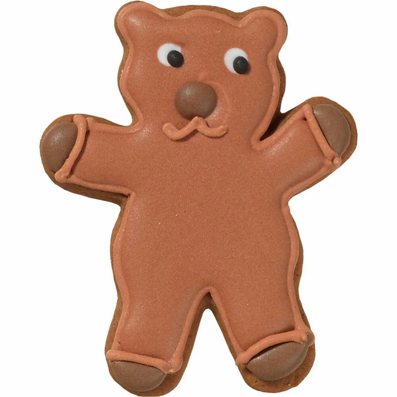 Birkmann Ausstechform Teddy-Bär, mit Innenprägung, Ausstecher, Plätzchenform, Keks, Plätzchen, Edelstahl, 6.5 cm, 198548