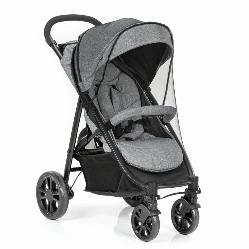 reer BiteSafe Insektenschutz für Kinderwagen, Moskitonetz, Mückennetz, Fliegennetz, Polyester, Schwarz, 87021