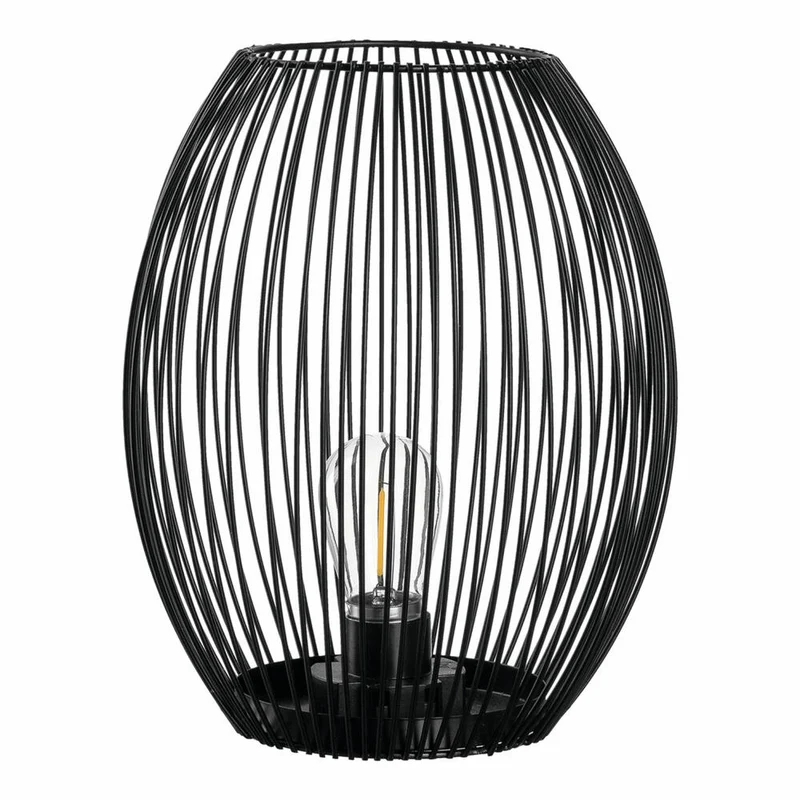 Leonardo Laterne mit LED Casolare, Lampe, LED Windlicht, Metall, schwarz, 24.2 cm, 041680