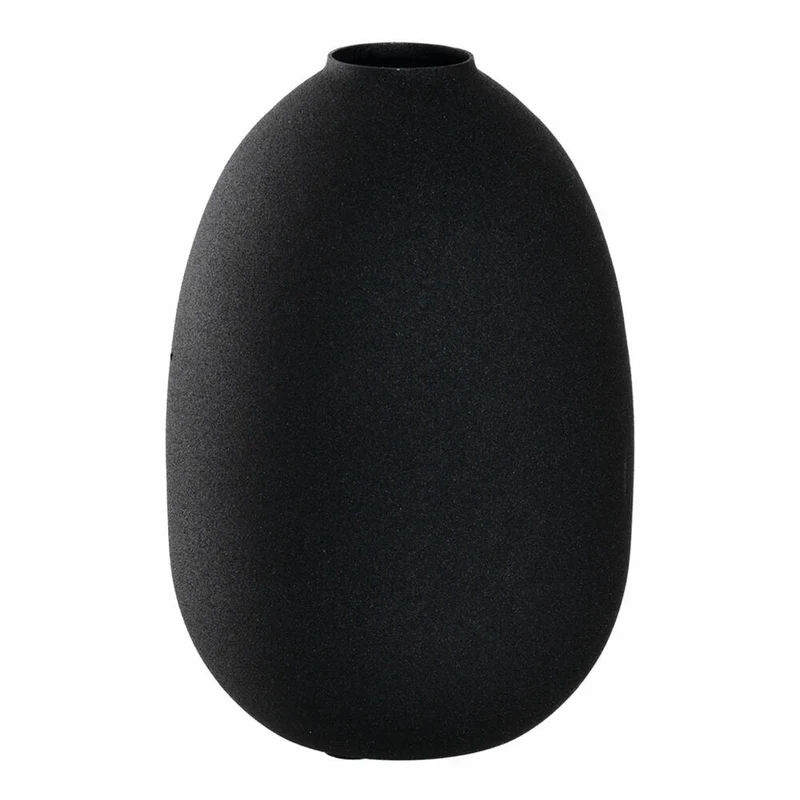 Leonardo Vase Casolare Metall, Dekovase, Blumenvase, Metall, schwarz, 19 cm, 041698
