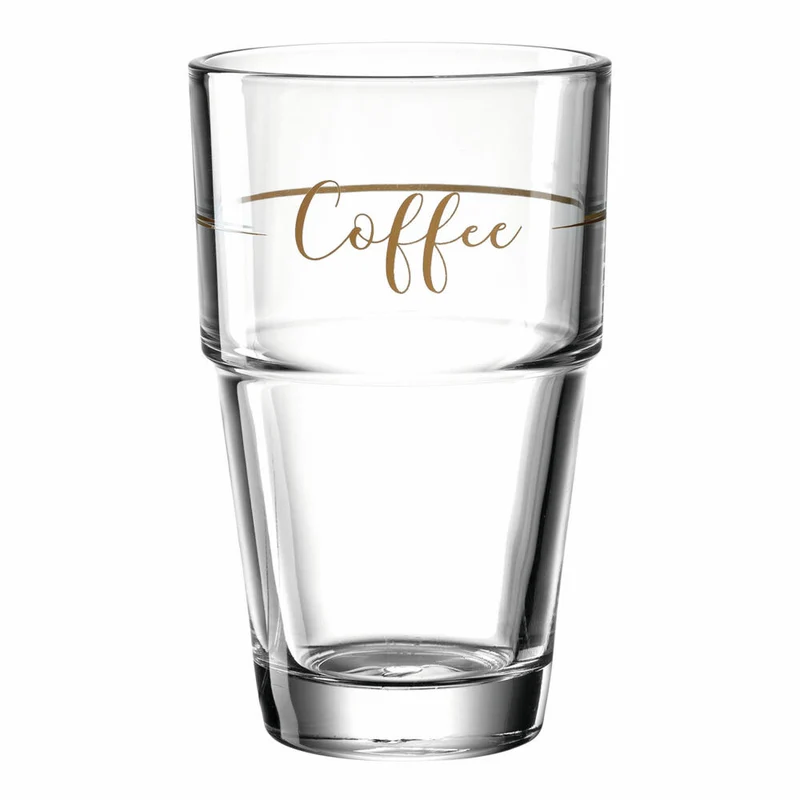 Leonardo Becher Solo Coffee, Kaffeebecher, Glas, Kalk-Natron Glas, mehrfarbig, 410 ml, 043468