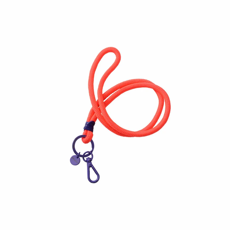 Gift Company Metropolitan Neo Lanyard, mit Karabiner, Schlüsselband, Schlüsselanhänger, Orange / Lila, 73071