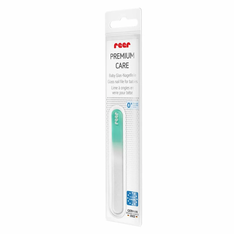 reer PremiumCare Baby Glas-Nagelfeile, Nagelpflege, Nagel Feile, Glasfeile, Kinder, 81043