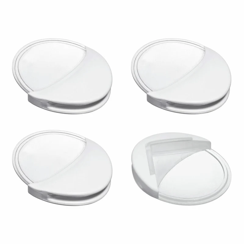 reer Eckenschutz, 4er Set, Ecken Schutz, Stoßschutz, Kindersicherung, Kinder Sicherung, Weiß / Transparent, 82010