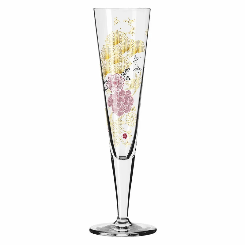 Ritzenhoff Goldnacht Champagnerglas 020, Kathrin Stockebrand, Kristallglas, 205 ml, 1071020