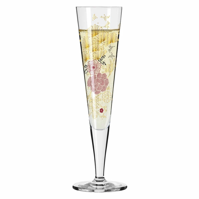 Ritzenhoff Goldnacht Champagnerglas 020, Kathrin Stockebrand, Kristallglas, 205 ml, 1071020