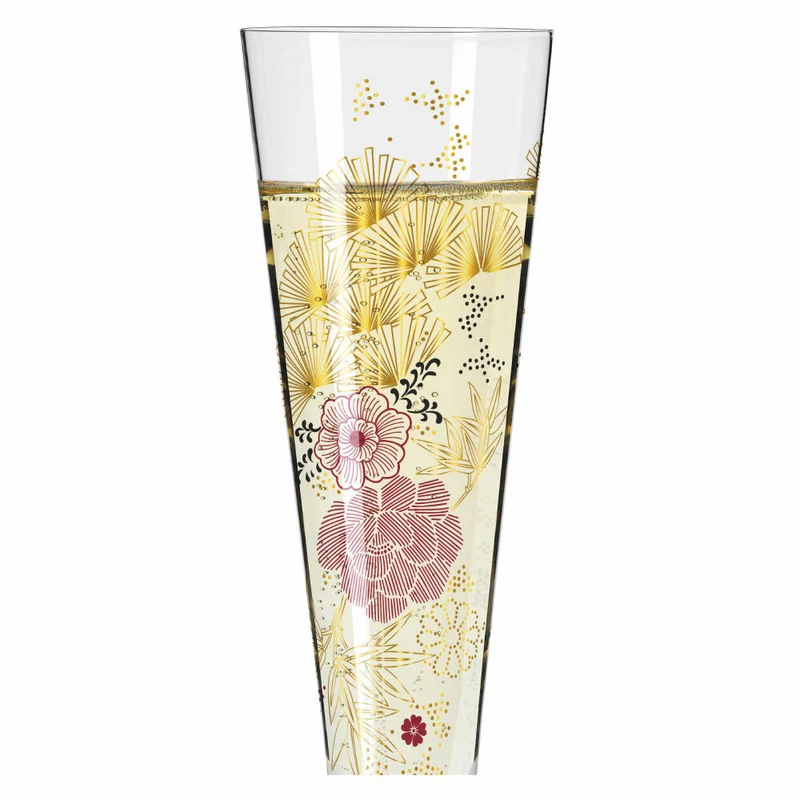 Ritzenhoff Goldnacht Champagnerglas 020, Kathrin Stockebrand, Kristallglas, 205 ml, 1071020