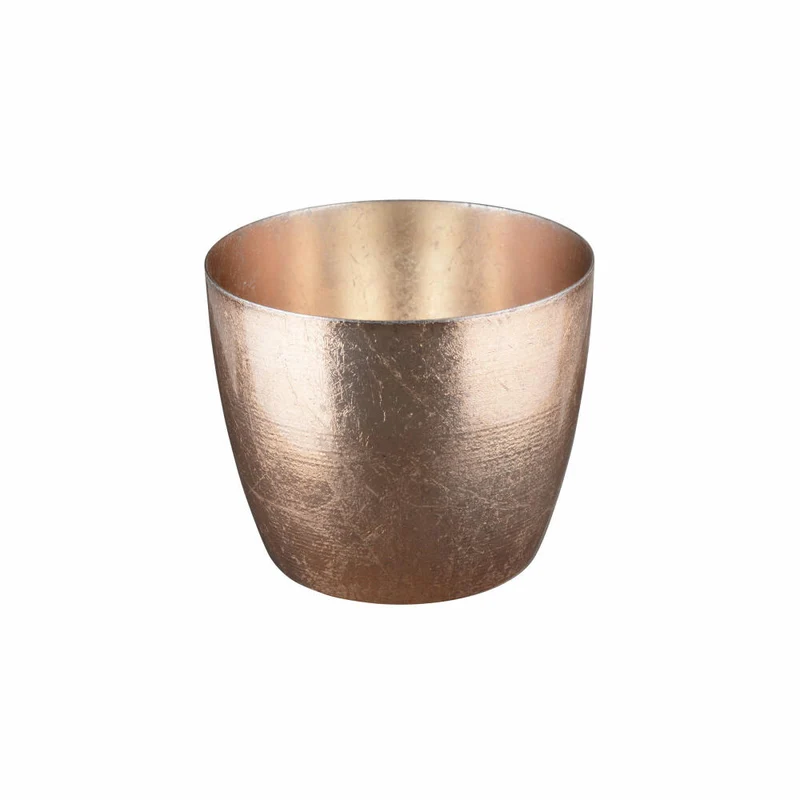 Gift Company Windlicht Madras M, Teelichthalter, Kerzenhalter, Eisen, Nude Gold, 8.5 cm, 78215