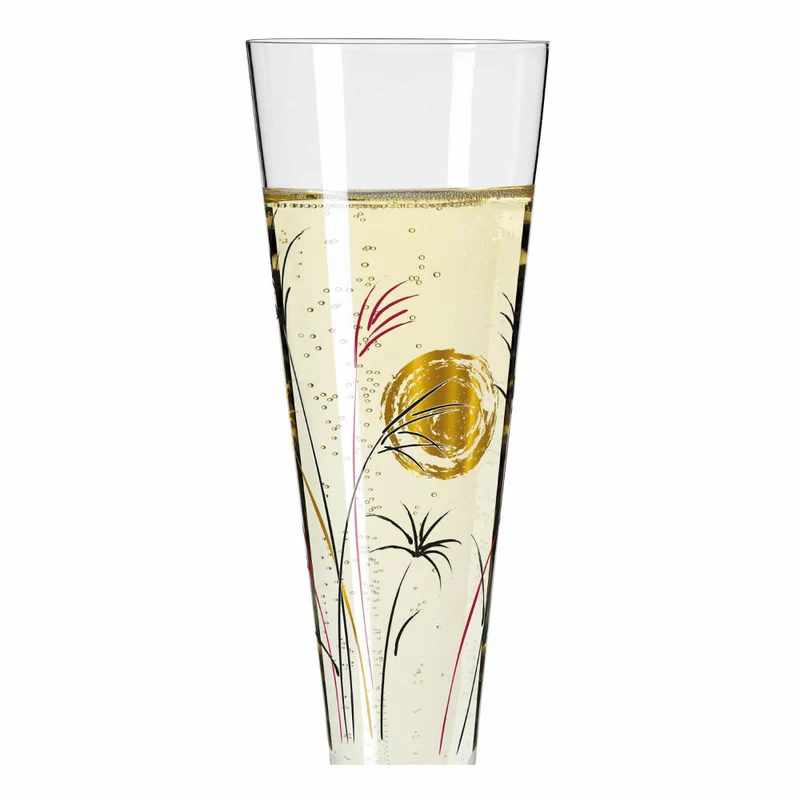 Ritzenhoff Champagnerglas Goldnacht Champagner 013, Rachel Hoshino, Kristallglas, 205 ml, 1071013
