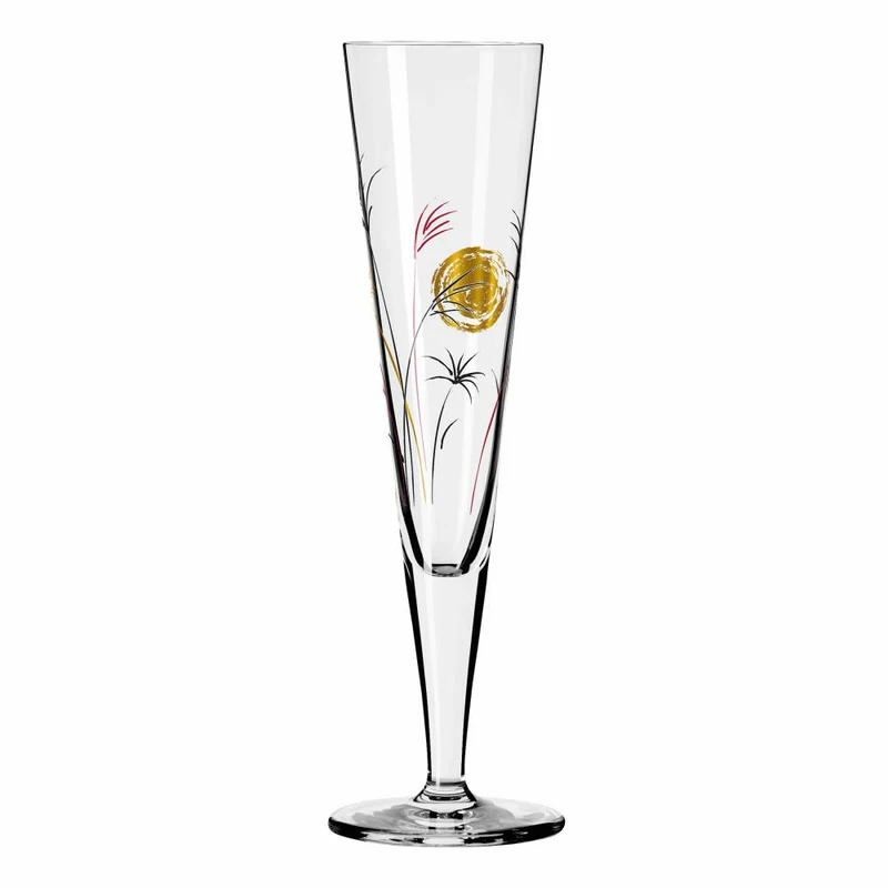 Ritzenhoff Champagnerglas Goldnacht Champagner 013, Rachel Hoshino, Kristallglas, 205 ml, 1071013