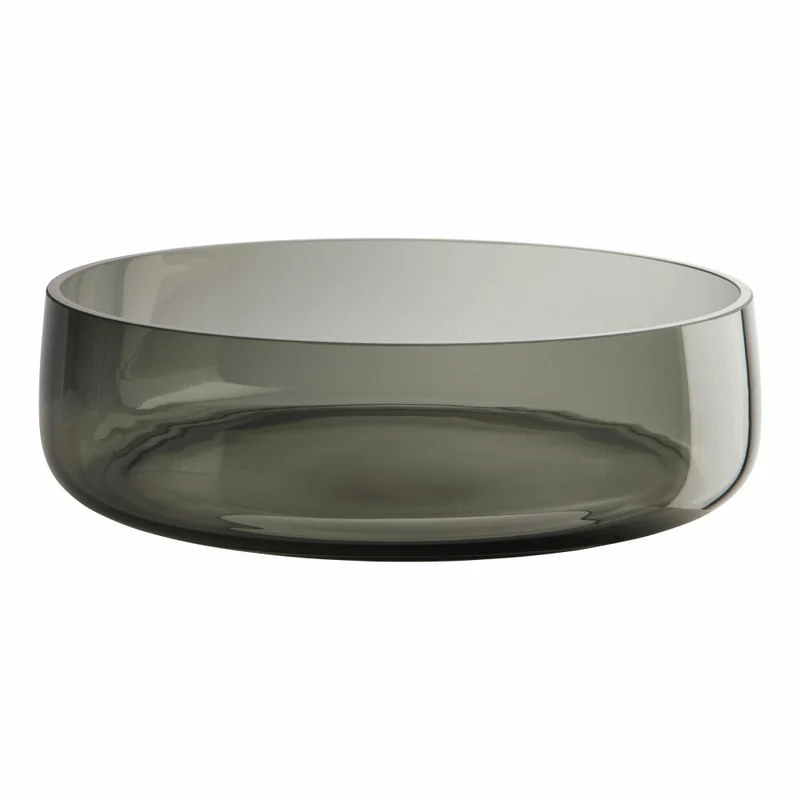ASA Selection grande Schale Grau, Dekoschale, Glasschale, Obstschale, Glas, Ø 30 cm, 88042009
