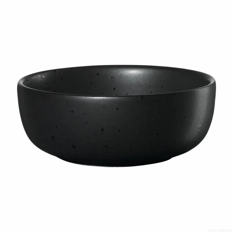 ASA Selection coppa kuro kleines Schälchen, Schale, Schüssel, Porzellan, Schwarz Matt, Ø 7.5 cm, 19301190