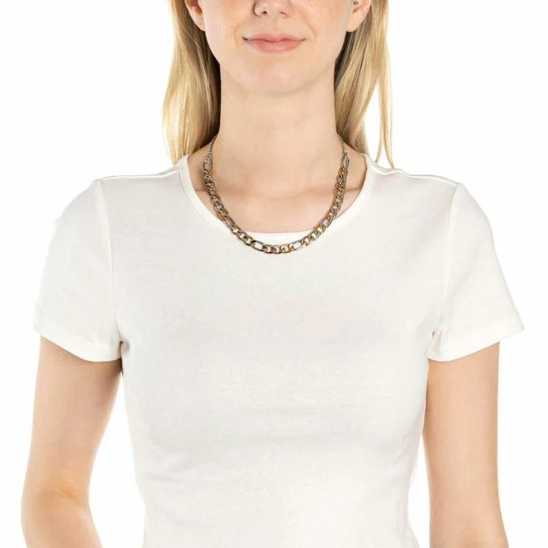Leonardo Jewels Halskette Tricolore, Kette, Halsschmuck, Edelstahl, Tricolor, 022068