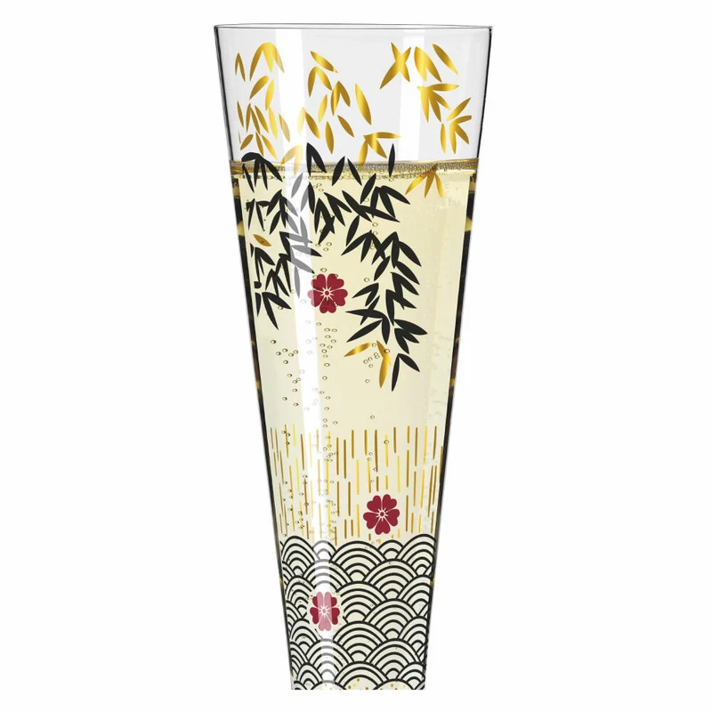 Ritzenhoff Goldnacht Champagnerglas 019, Kathrin Stockebrand, Kristallglas, 205 ml, 1071019