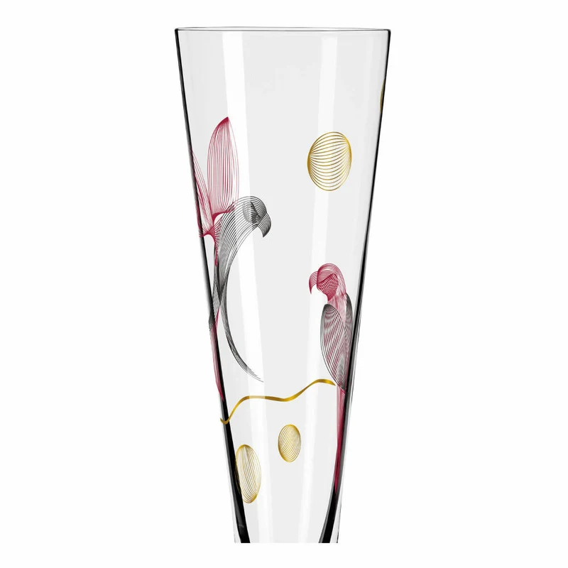 Ritzenhoff Champagnerglas Goldnacht Champagner 016, Christine Kordes, Kristallglas, 205 ml, 1071016