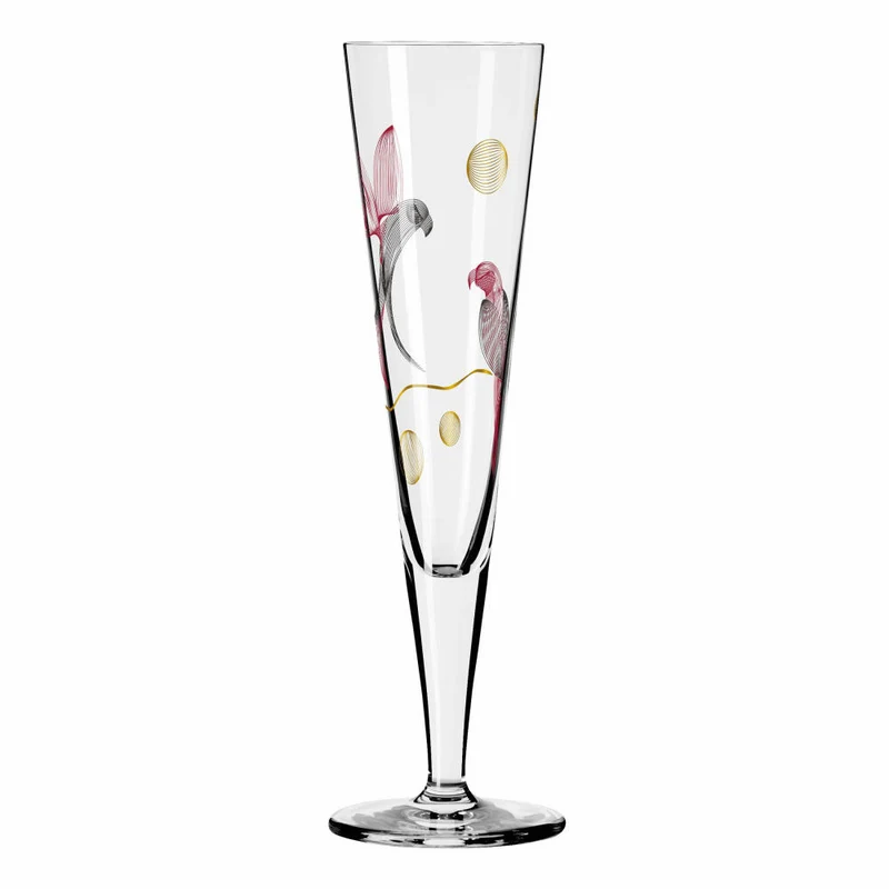 Ritzenhoff Champagnerglas Goldnacht Champagner 016, Christine Kordes, Kristallglas, 205 ml, 1071016