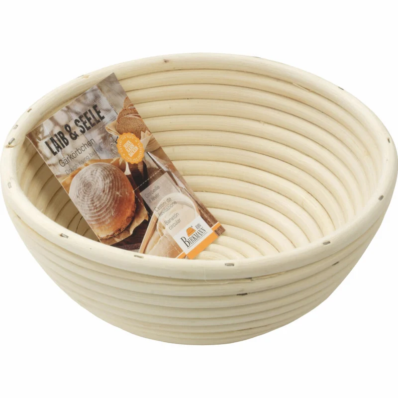 Birkmann Laib & Seele Gärkörbchen Rund Klein, Gär Körbchen, Gärkorb, Brotkorb, Brotform, Peddigrohr, Ø 20 cm, 208964