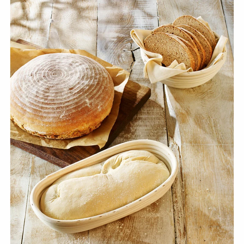 Birkmann Laib & Seele Gärkörbchen Rund Klein, Gär Körbchen, Gärkorb, Brotkorb, Brotform, Peddigrohr, Ø 20 cm, 208964