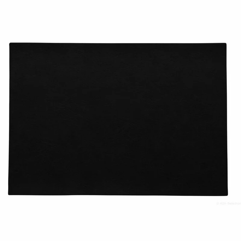 ASA Selection vegan leather Tischset Black, Platzmatte, Platzdeckchen, Untersetzer, PU Lederoptik, Schwarz, 78314076