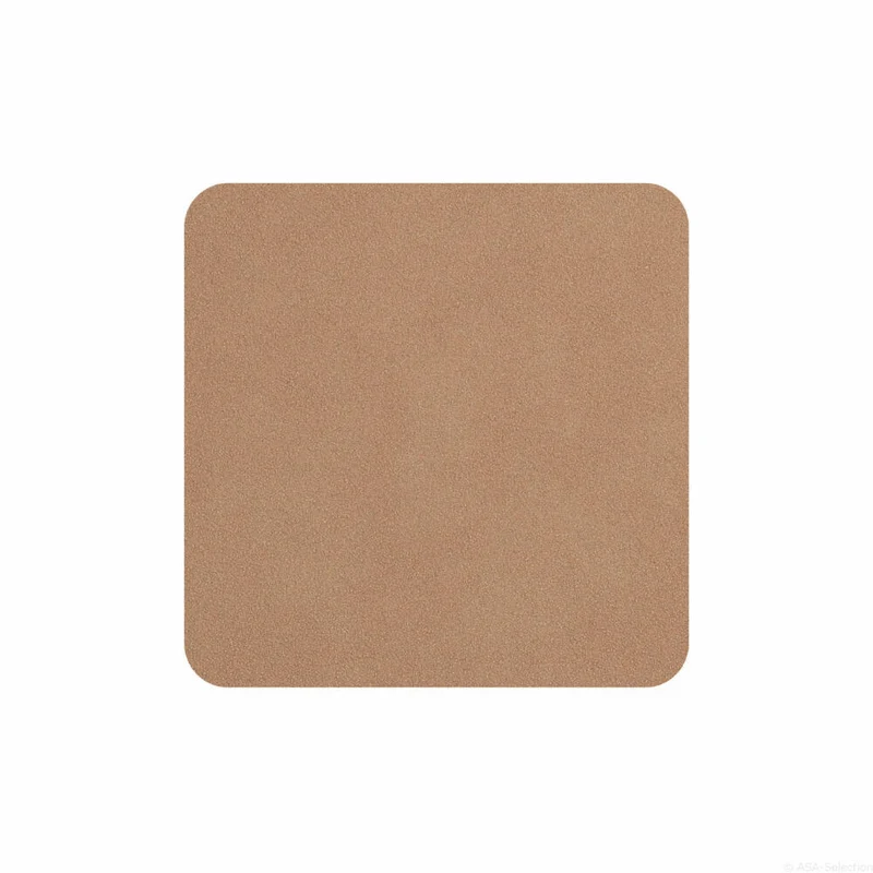 ASA Selection Soft Leather Untersetzer Powder, 4er Set, Glasuntersetzer, Flaschenuntersetzer, PU, Rose, 78574076