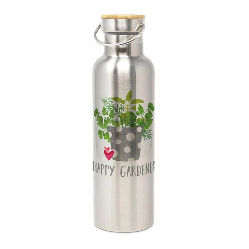 PPD Stainless Steel Bottle Kräutergarten, Thermoflasche, Isoflasche, Thermo Flasche, Iso, 750 ml, 604063