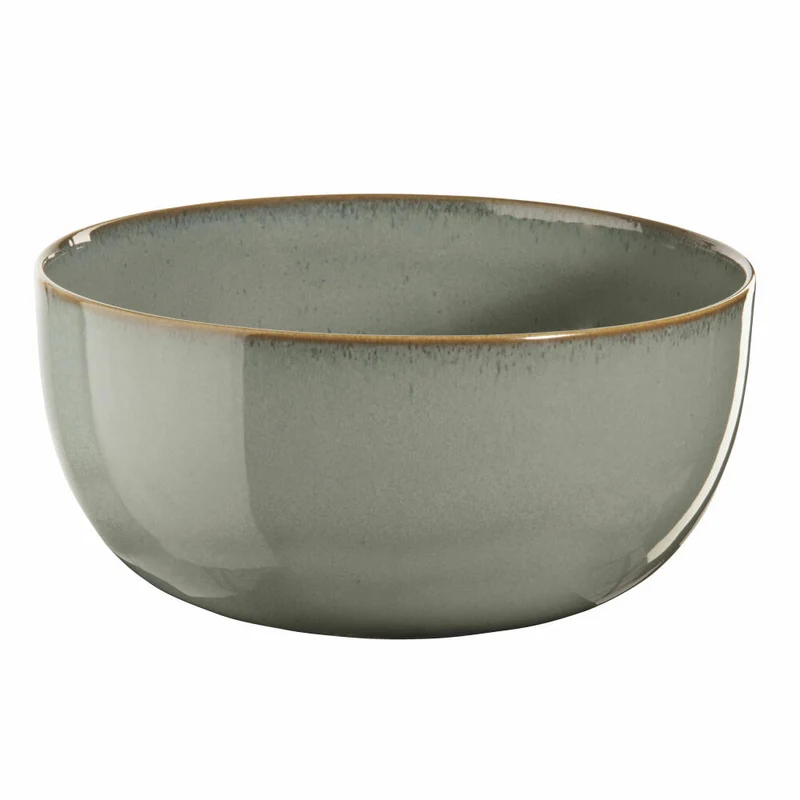 ASA Selection saisons eucalyptus Salatschale, Salatteller, Salat Schale, Schüssel, Steinzeug, Grün, Ø 22 cm, 27271175