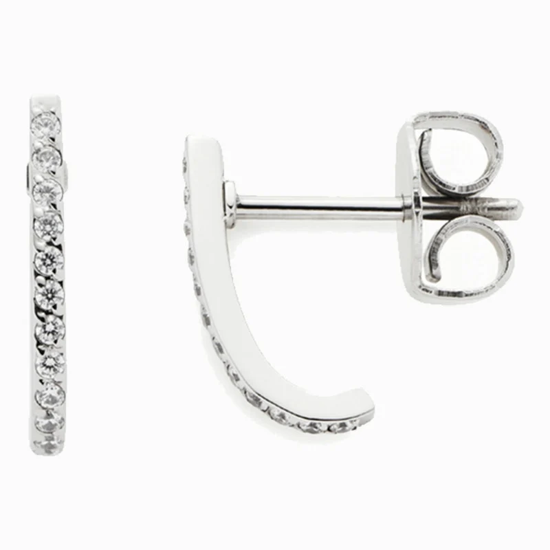 Leonardo Jewels Ohrstecker Miri Ciao, Ohrring, Ohrschmuck, Ohr Ring, Schmuck, Edelstahl, Zirkonia, Silber, 021822