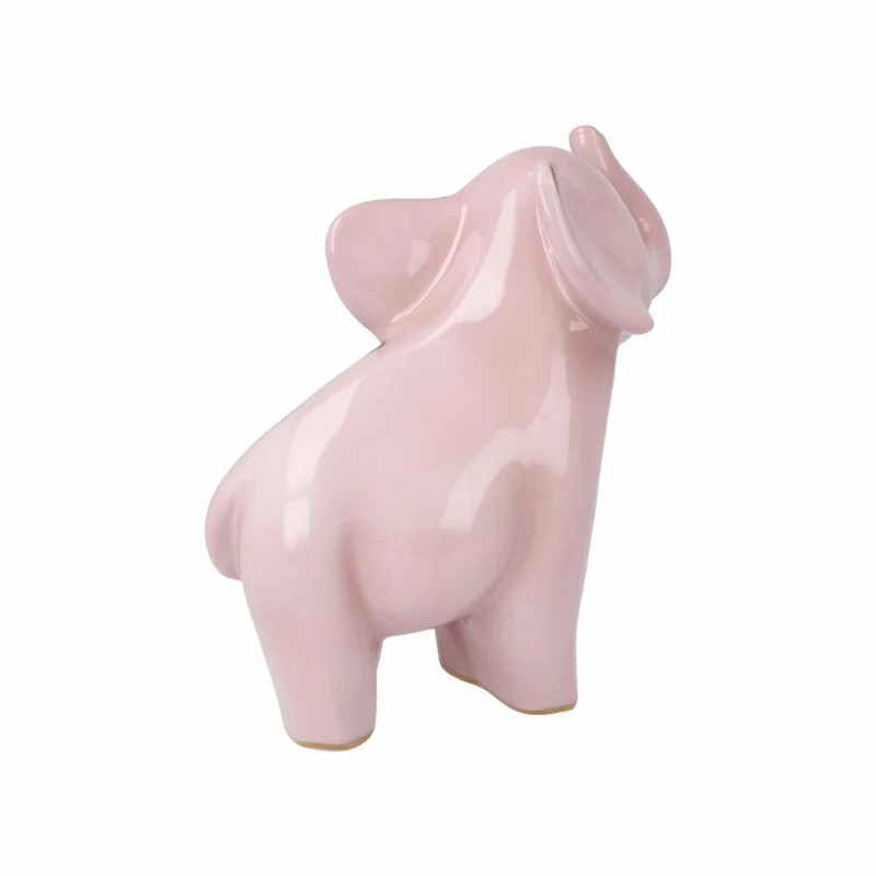 Goebel Figur Wanjala, Elephant, Elefantenfigur, Elefanten Figur, Dekofigur, Porzellan, Rose, 70001041